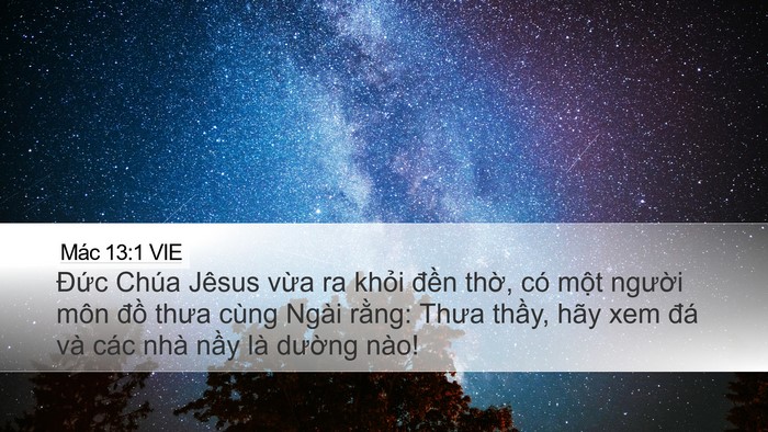 Mác 13:1 VIE Bible Verse Image