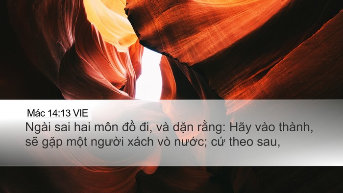 Mác 14:13 VIE Bible Verse Image