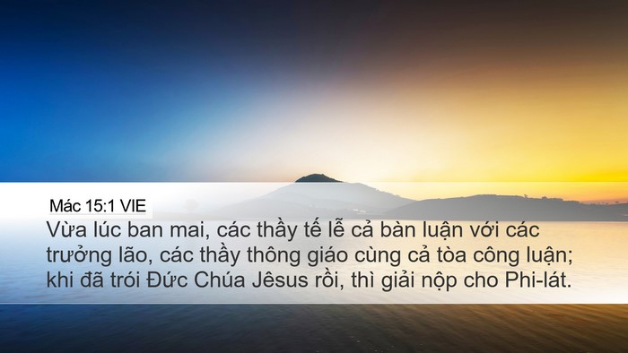 Mác 15:1 VIE Bible Verse Image