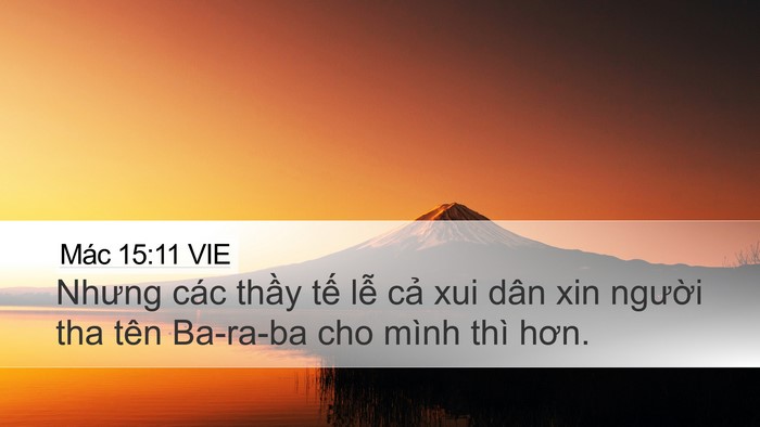 Mác 15:11 VIE Bible Verse Image