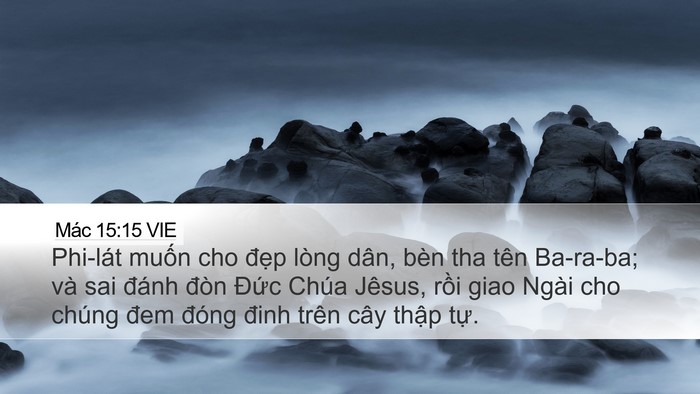 Mác 15:15 VIE Bible Verse Image