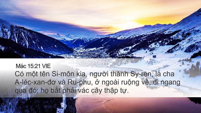 Mác 15:21 VIE Bible Verse Image