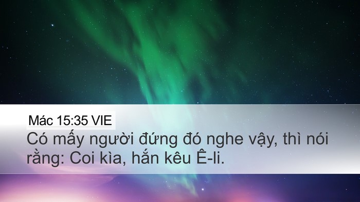 Mác 15:35 VIE Bible Verse Image