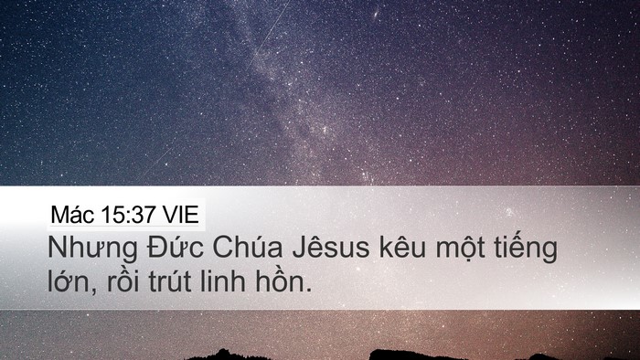 Mác 15:37 VIE Bible Verse Image