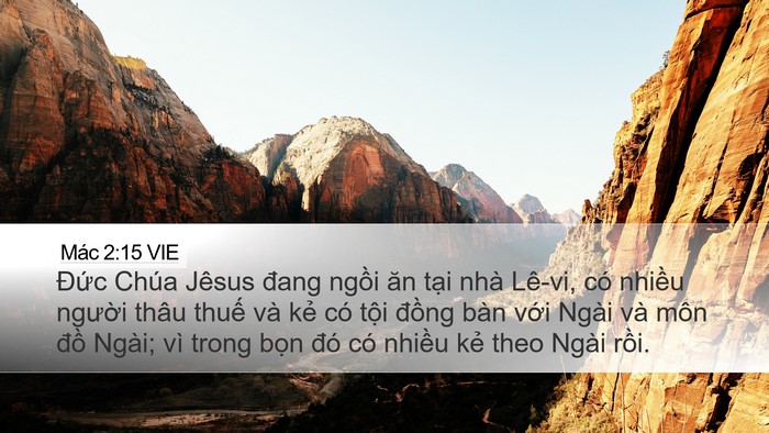 Mác 2:15 VIE Bible Verse Image