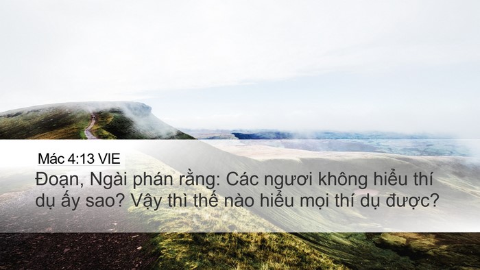 Mác 4:13 VIE Bible Verse Image