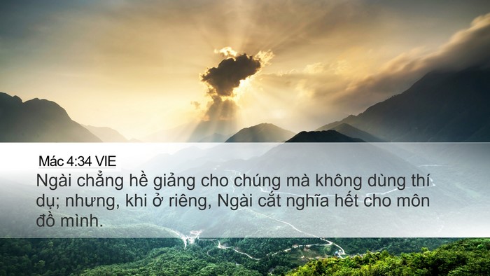 Mác 4:34 VIE Bible Verse Image