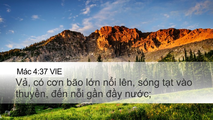 Mác 4:37 VIE Bible Verse Image