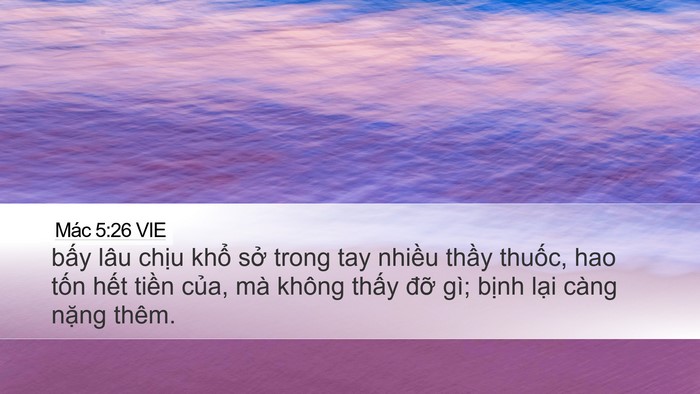 Mác 5:26 VIE Bible Verse Image
