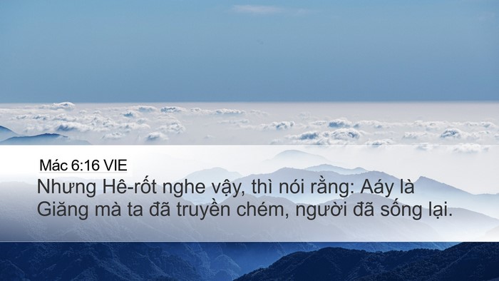 Mác 6:16 VIE Bible Verse Image