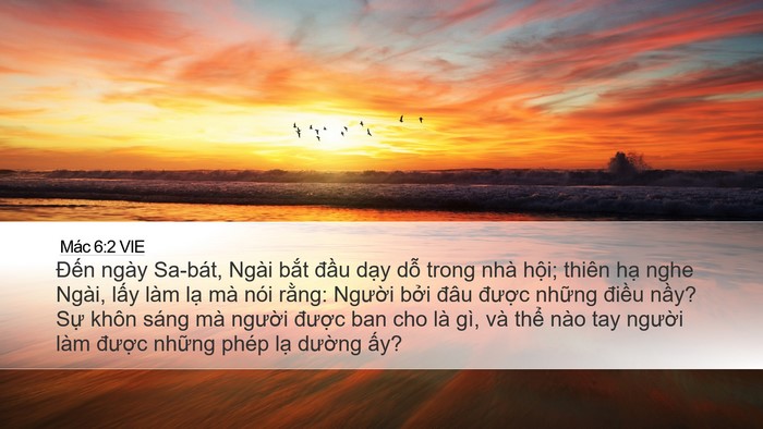 Mác 6:2 VIE Bible Verse Image