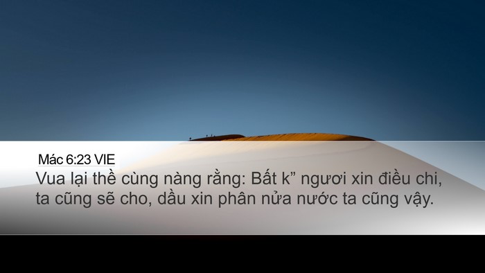 Mác 6:23 VIE Bible Verse Image