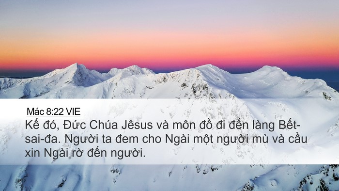 Mác 8:22 VIE Bible Verse Image