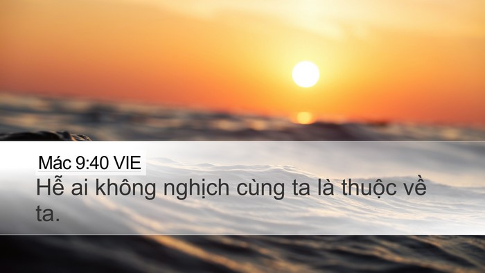 Mác 9:40 VIE Bible Verse Image