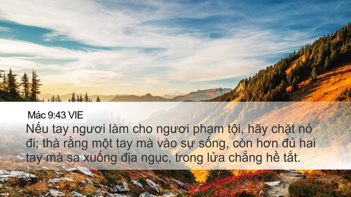Mác 9:43 VIE Bible Verse Image
