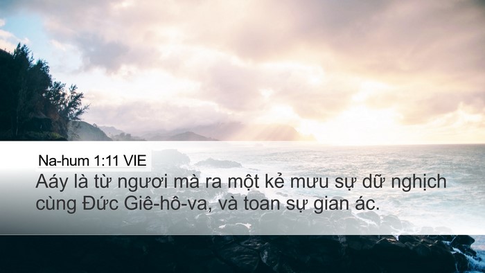 Na-hum 1:11 VIE Bible Verse Image