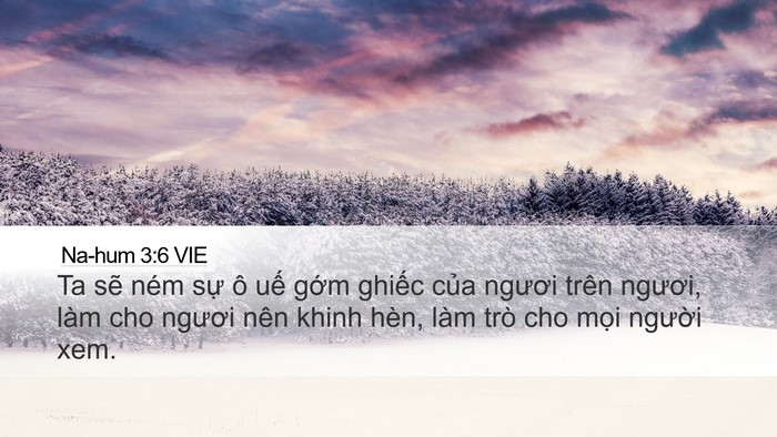 Na-hum 3:6 VIE Bible Verse Image