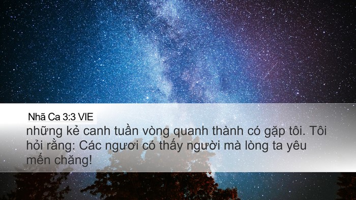 Nhã Ca 3:3 VIE Desktop Wallpaper - những kẻ canh tuần vòng quanh thành có - Desktop Bible Verse Wallpaper