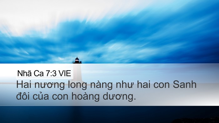 Nhã Ca 7:3 VIE Bible Verse Image