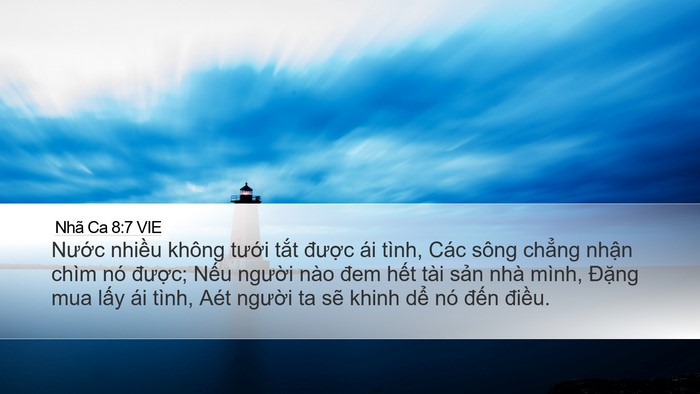 Nhã Ca 8:7 VIE Bible Verse Image