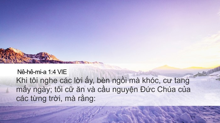 Nê-hê-mi-a 1:4 VIE Bible Verse Image