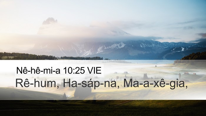 Nê-hê-mi-a 10:25 VIE Bible Verse Image