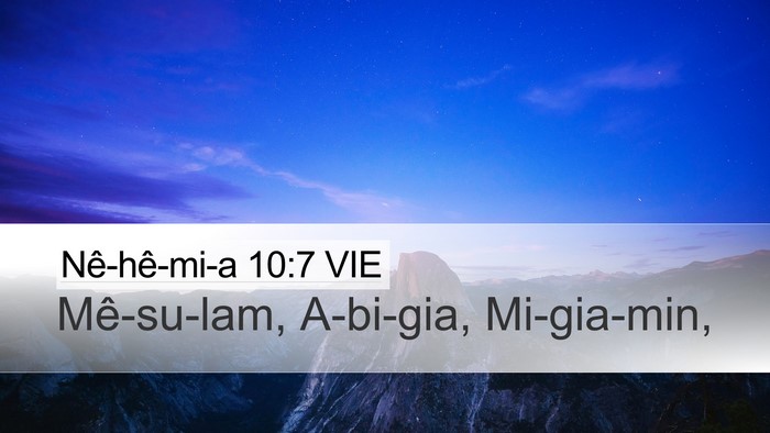 Nê-hê-mi-a 10:7 VIE Bible Verse Image