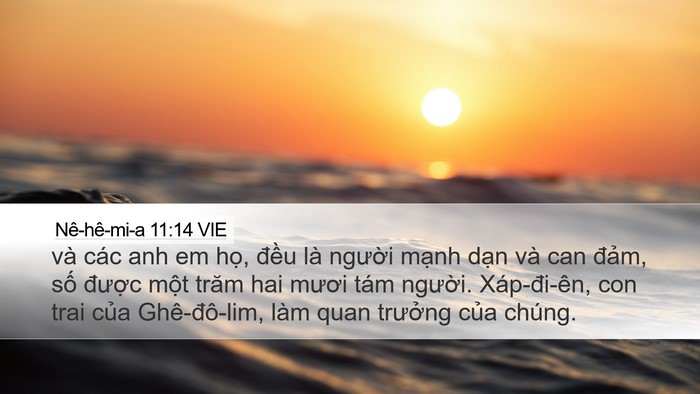 Nê-hê-mi-a 11:14 VIE Bible Verse Image