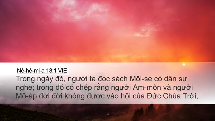 Nê-hê-mi-a 13:1 VIE Bible Verse Image
