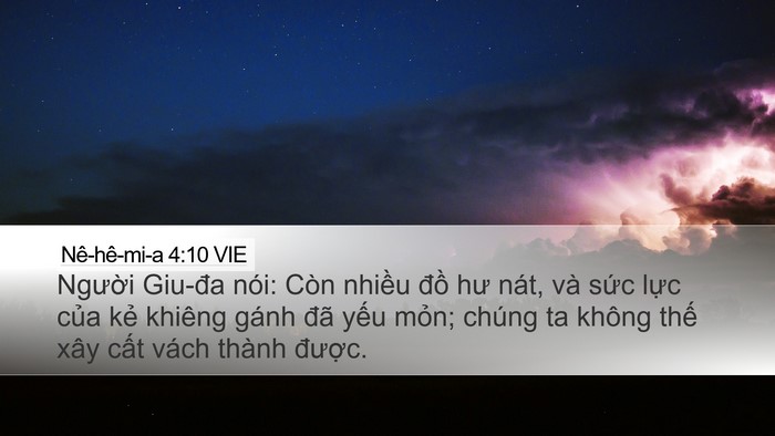 Nê-hê-mi-a 4:10 VIE Bible Verse Image