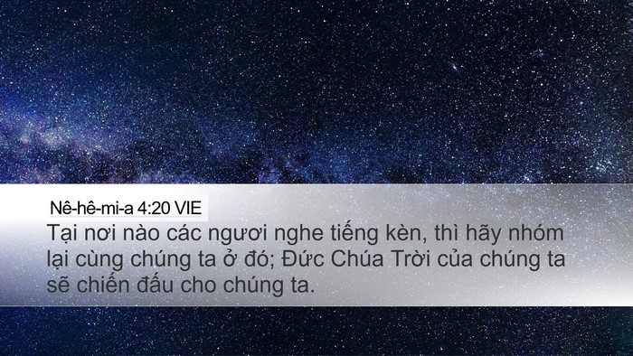 Nê-hê-mi-a 4:20 VIE Bible Verse Image