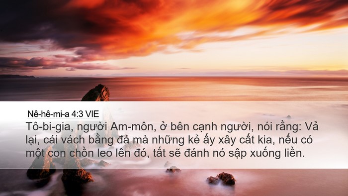 Nê-hê-mi-a 4:3 VIE Bible Verse Image