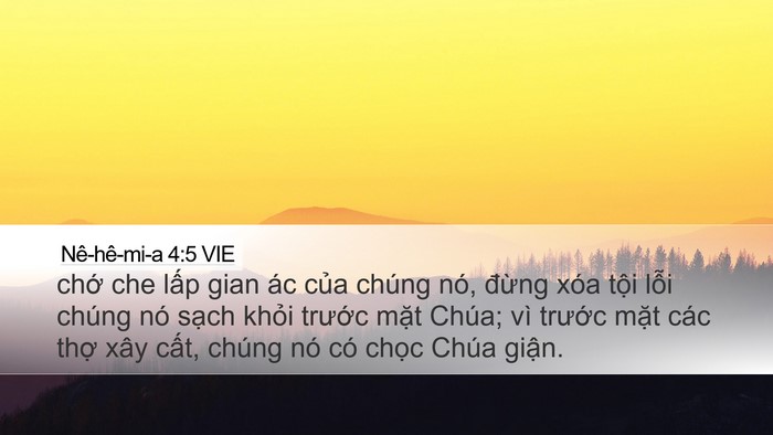 Nê-hê-mi-a 4:5 VIE Bible Verse Image