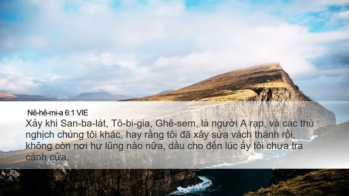 Nê-hê-mi-a 6:1 VIE Bible Verse Image