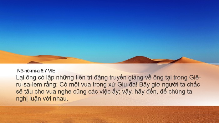 Nê-hê-mi-a 6:7 VIE Bible Verse Image