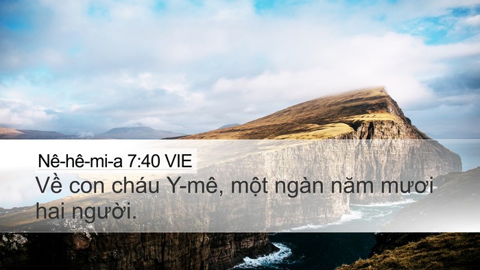 Nê-hê-mi-a 7:40 VIE Bible Verse Image