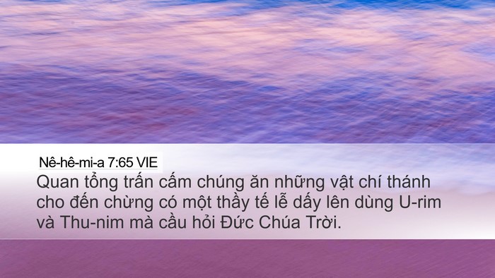 Nê-hê-mi-a 7:65 VIE Bible Verse Image
