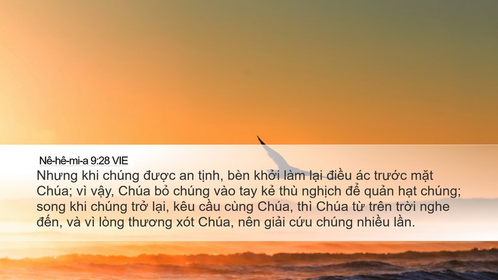 Nê-hê-mi-a 9:28 VIE Bible Verse Image