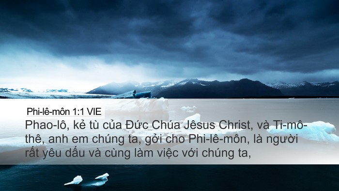 Phi-lê-môn 1:1 VIE Desktop Wallpaper - Phao-lô, kẻ tù của Đức Chúa Jêsus - Desktop Bible Verse Wallpaper