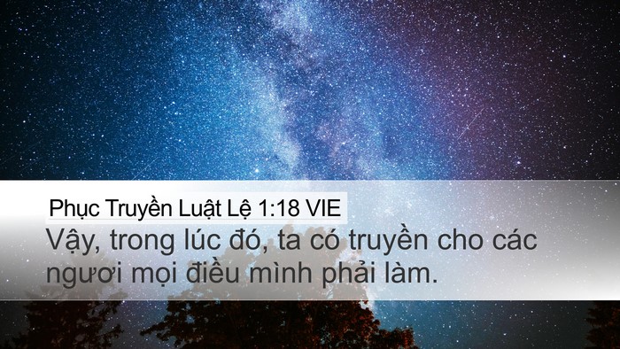 Phục Truyền Luật Lệ 1:18 VIE Desktop Wallpaper - Vậy, trong lúc đó, ta có truyền cho các - Desktop Bible Verse Wallpaper