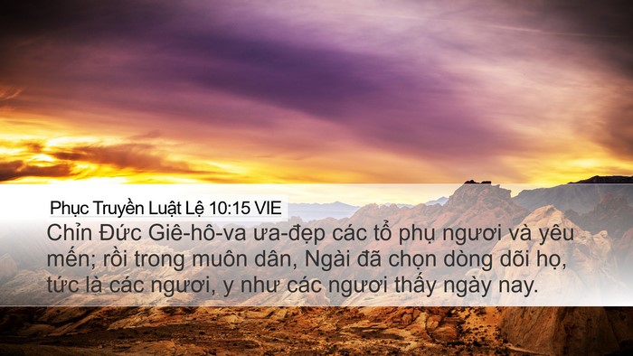 Phục Truyền Luật Lệ 10:15 VIE Bible Verse Image