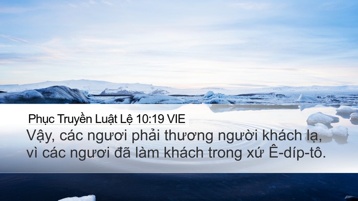 Phục Truyền Luật Lệ 10:19 VIE Bible Verse Image