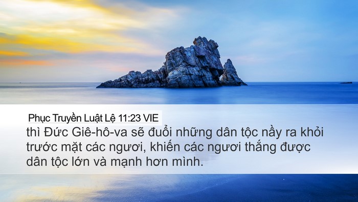 Phục Truyền Luật Lệ 11:23 VIE Bible Verse Image