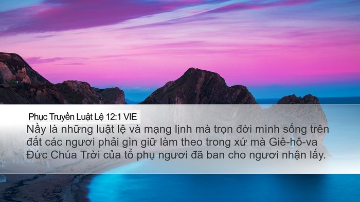 Phục Truyền Luật Lệ 12:1 VIE Bible Verse Image