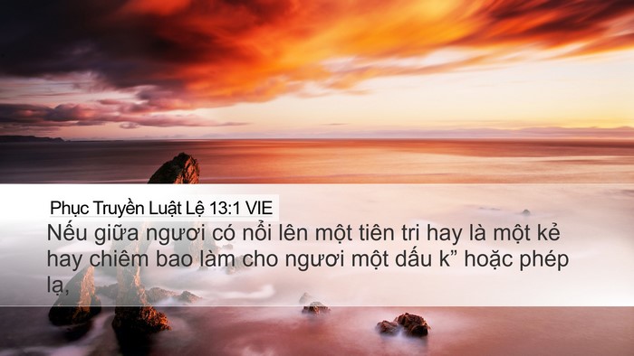 Phục Truyền Luật Lệ 13:1 VIE Bible Verse Image