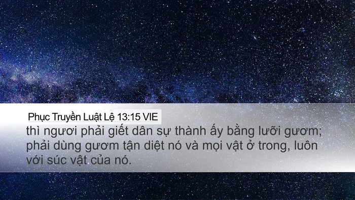 Phục Truyền Luật Lệ 13:15 VIE Bible Verse Image