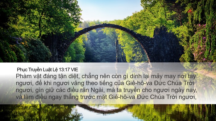 Phục Truyền Luật Lệ 13:17 VIE Bible Verse Image