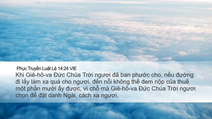 Phục Truyền Luật Lệ 14:24 VIE Bible Verse Image