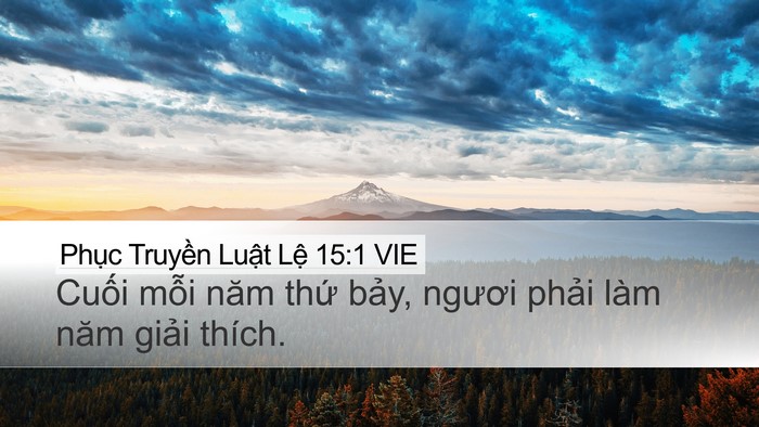 Phục Truyền Luật Lệ 15:1 VIE Bible Verse Image