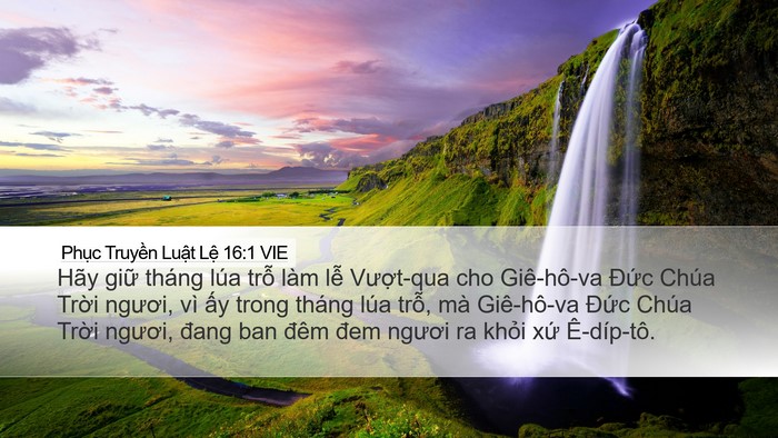 Phục Truyền Luật Lệ 16:1 VIE Bible Verse Image